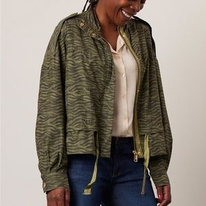Scotch & Soda Animal Print Loose Fit Jacket